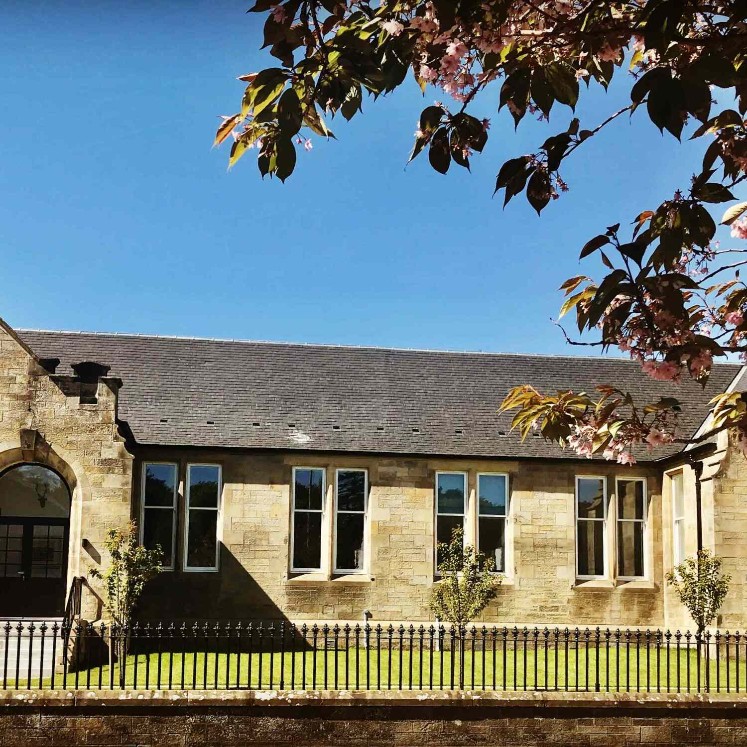 Stone exterior of The Old Schoolhouse, Kinross
